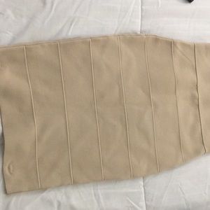 Tan bandage skirt